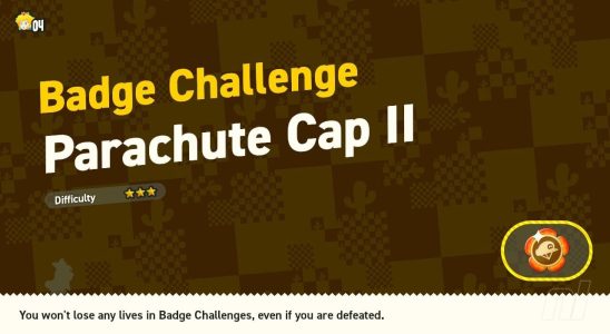 Super Mario Bros. Wonder : World 4 - Badge Challenge - Parachute Cap II