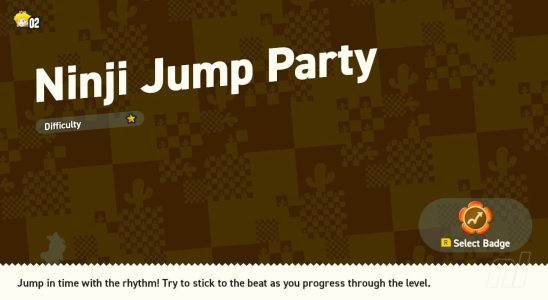 Super Mario Bros. Wonder: World 4 - Ninji Jump Party