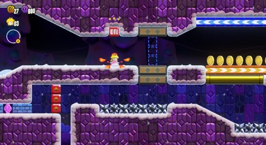 Super Mario Bros. Wonder : World 4 - Pause !  Course de Revver