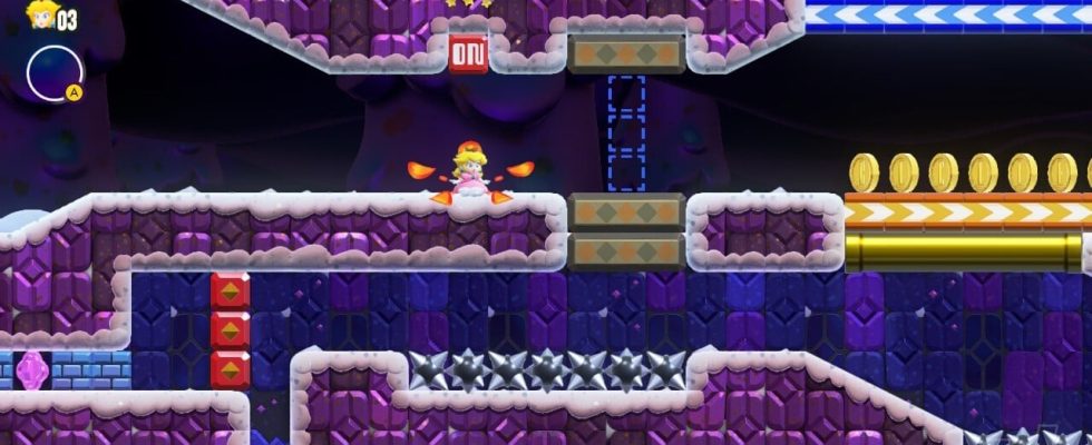 Super Mario Bros. Wonder : World 4 - Pause !  Course de Revver