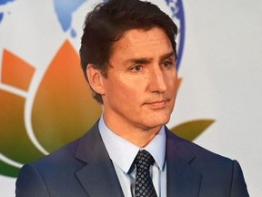 Le premier ministre Justin Trudeau assiste à une conférence de presse après la séance de clôture du sommet du G20 à New Delhi, le 10 septembre 2023.