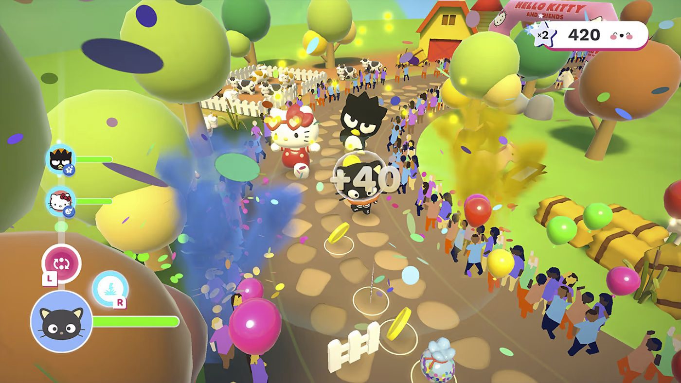 Gameplay de Hello Kitty et ses amis Happiness Parade
