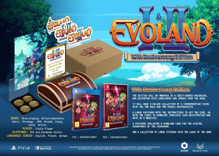 Sortie physique d'Evoland 10th Anniversary Edition Switch en route
