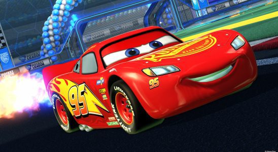 Lightning McQueen in Rocket League.