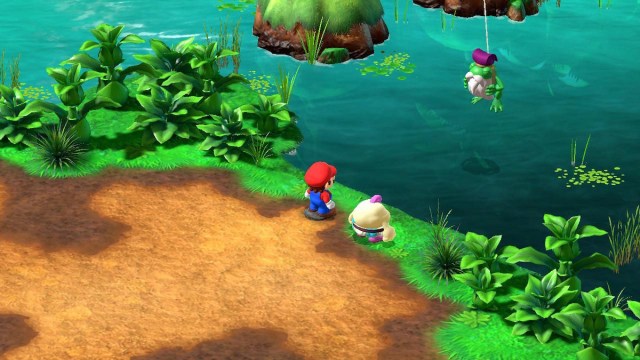 Mario et Mallow dans le remake de Super Mario RPG