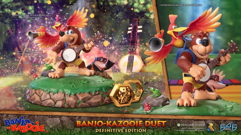 First 4 Figures révèle la statue du duo Banjo-Kazooie, les précommandes sont ouvertes
