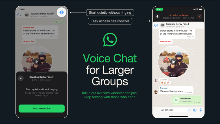 WhatsApp lance une nouvelle fonctionnalité de chat vocal de type Discord pour les grands groupes