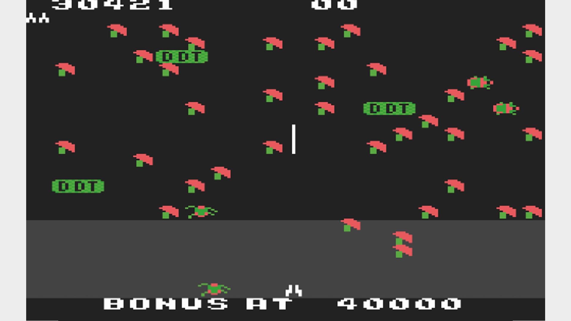 Mille-pattes sur l'Atari 5200