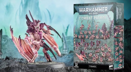 A Winged Prime alongside the Combat Patrol: Tyranids box