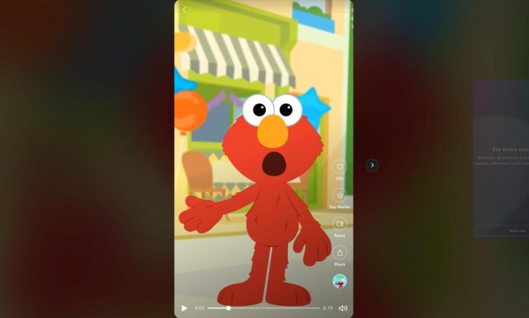 Elmo et Cookie Monster, basés sur l’IA, échangent des messages vidéo à 25 $ sur Cameo