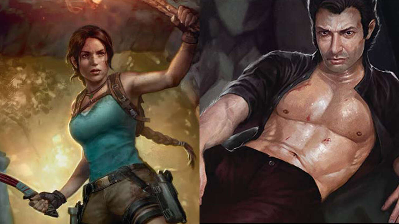 Magic : The Gathering Secretversary Superdrop présente Lara Croft, des dinosaures et Jeff Goldblum torse nu
