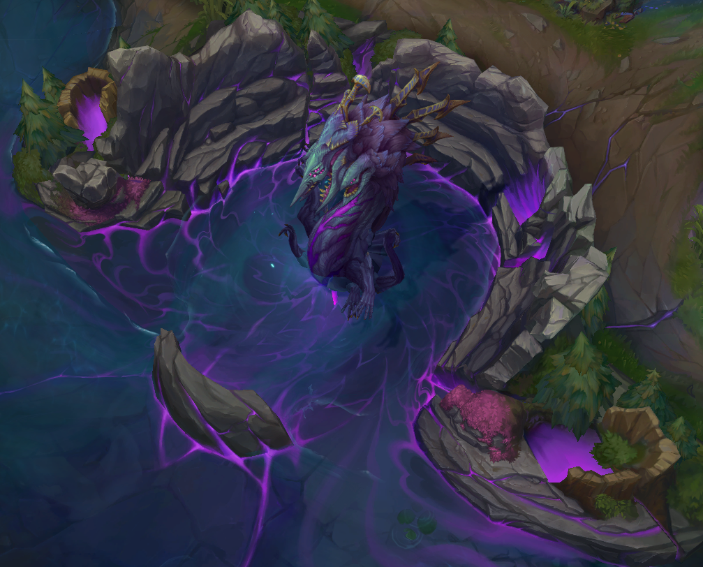 Une des nouvelles formes du Baron sur Summoner's Rift pour la saison 14 de League of Legends.