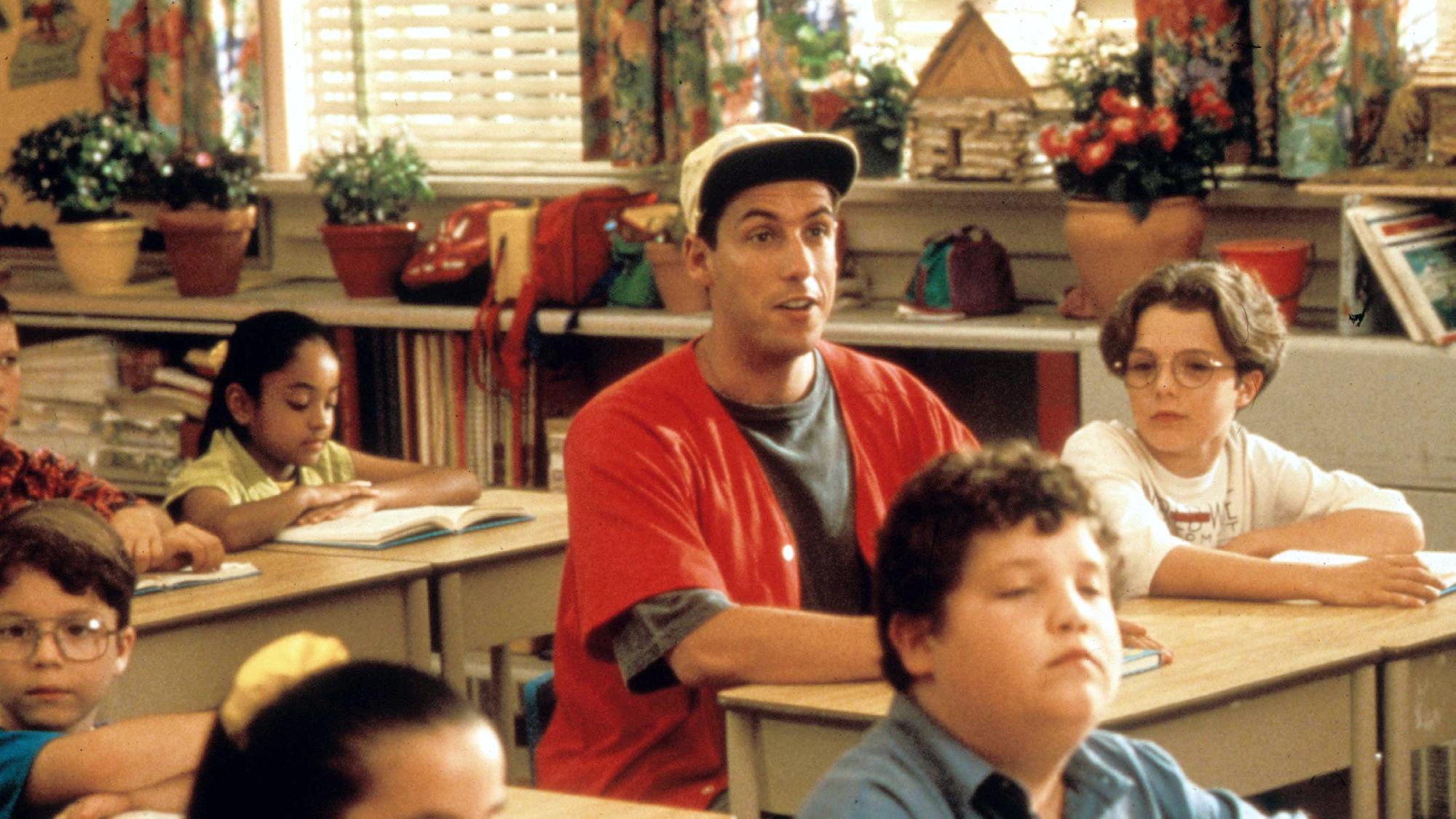 Adam Sandler et ses enfants dans Billy Madison