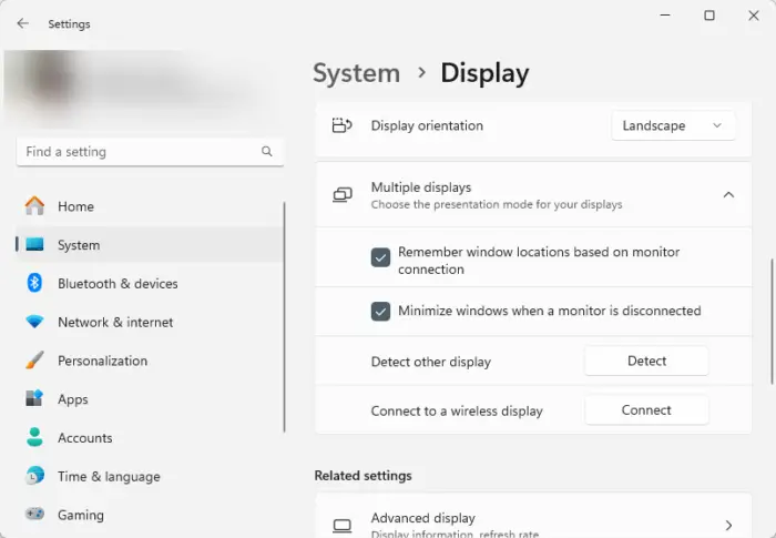 Forcer la détection du moniteur