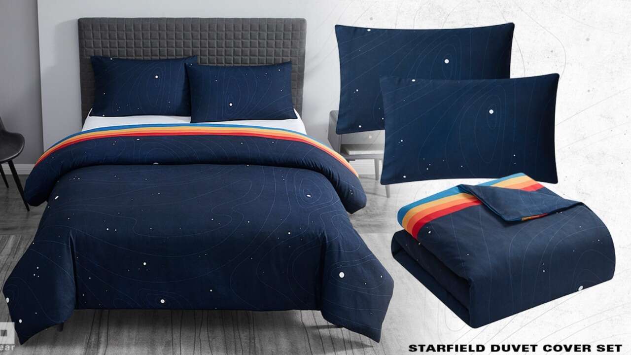 Obtenez un sommeil hors du commun avec l'ensemble de housse de couette Starfield
