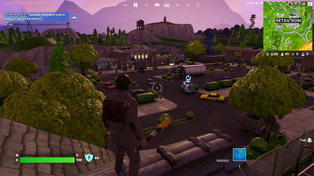 Une image de l’emplacement Retail Row à Fortnite.