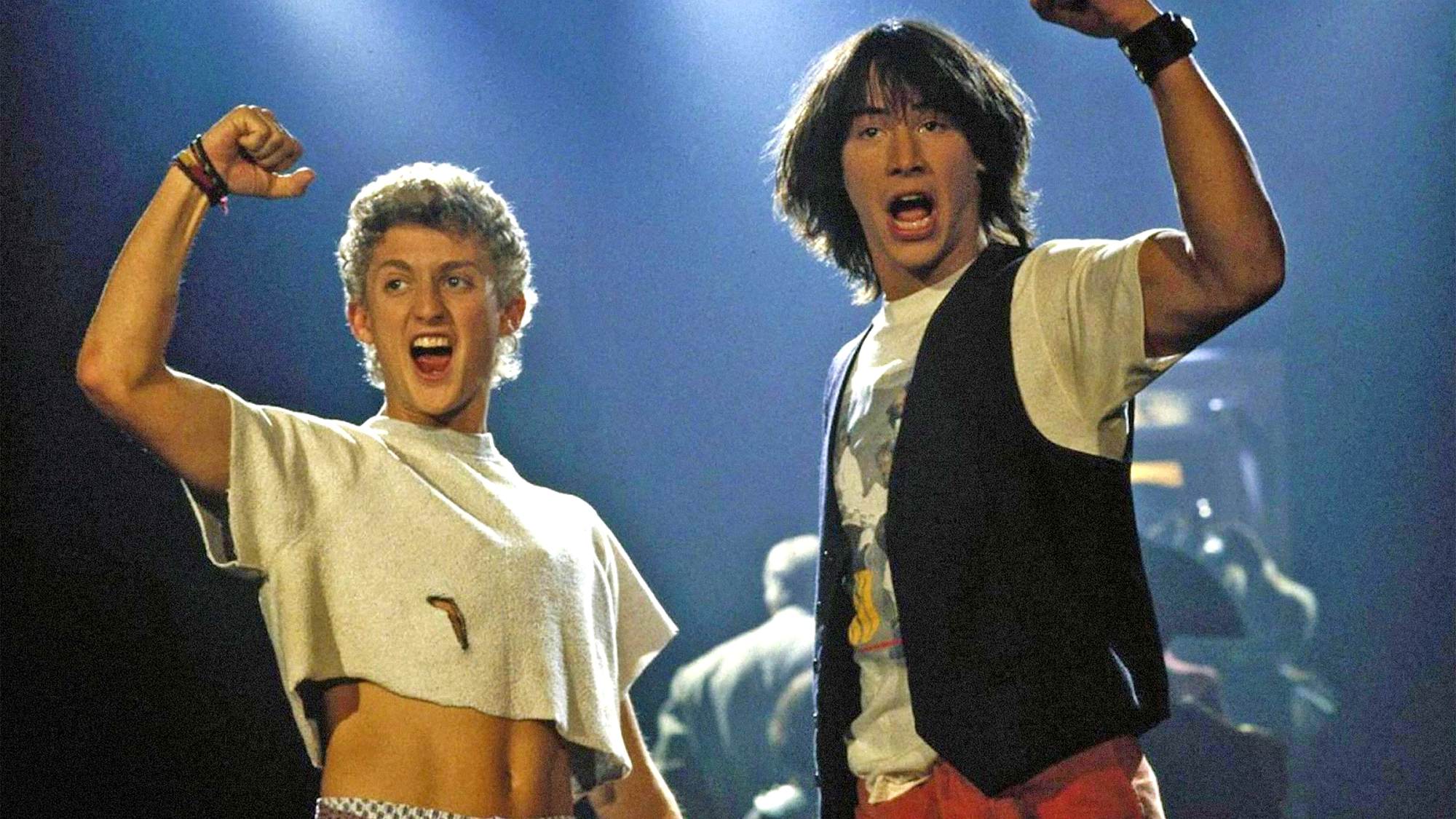 Alex Winter et Keanu Reeves dans L'Excellente Aventure de Bill et Ted