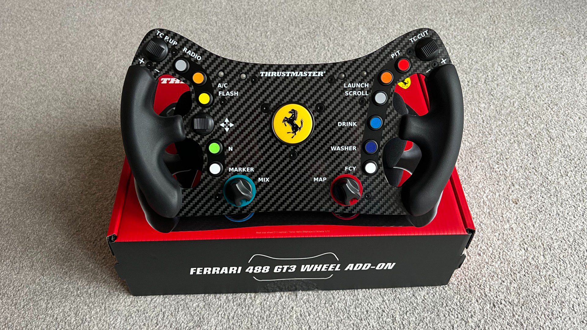 Examen du module complémentaire de roue Thrustmaster Ferrari 488 GT3
