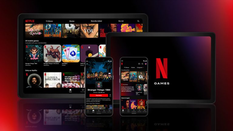 A promo image for Netflix's gaming options.