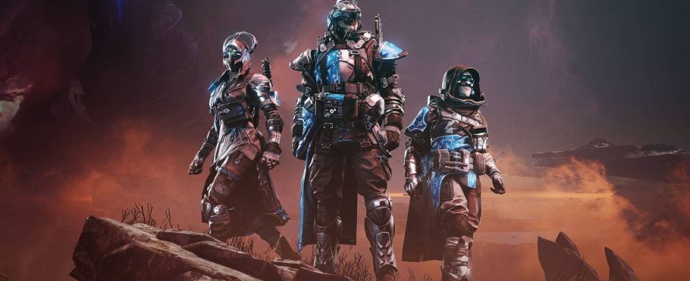 Destiny 2 The Final Shape showcase Guardians wearing new armour standing in Pale Heart area