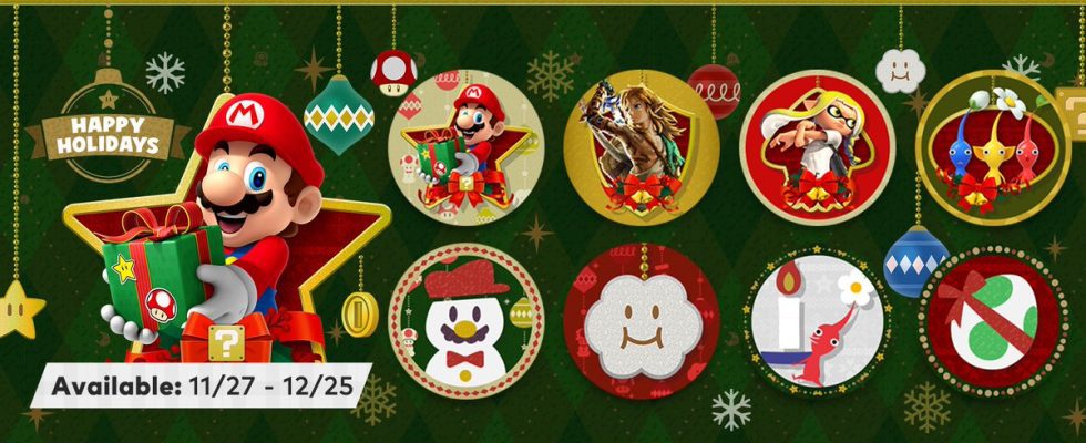 Nintendo Switch Online ajoute des icônes Holiday 2023