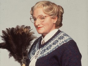 Acteur Robin Williams dans le rôle de Mme Doubtfire.