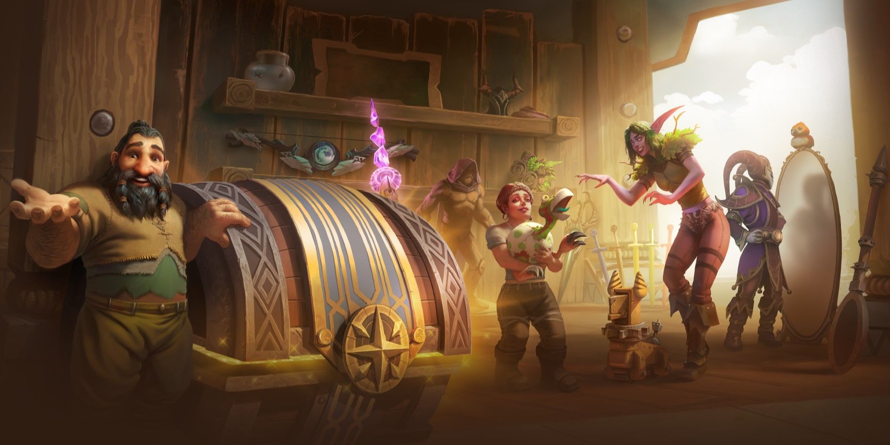 World of Warcraft révèle des récompenses festives pour le Trading Post de décembre
