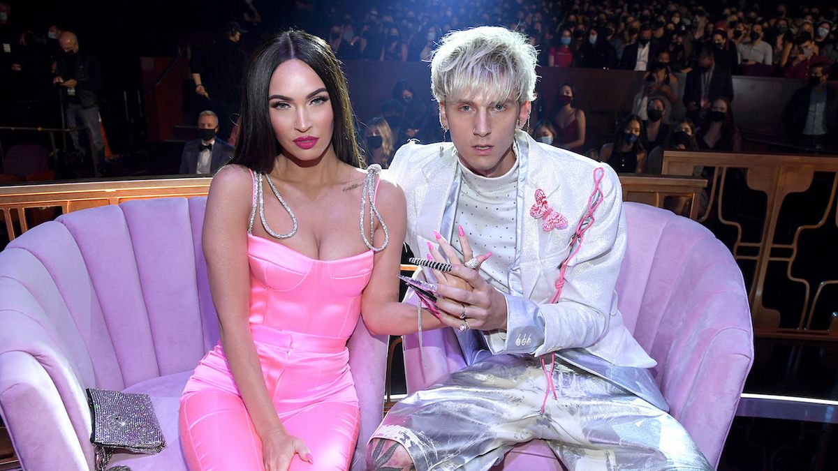 Megan Fox and Machine Gun Kelly at the iHear Radio Music Awards 