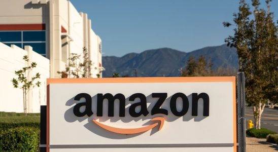 An Amazon warehouse in Rialto, California, US, on Saturday, March 18, 2023. Southern California