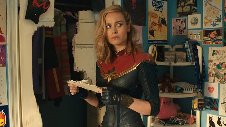 THE MARVELS, Brie Larson as Captain Marvel / Carol Danvers, 2023. © Marvel / © Walt Disney Studios Motion Pictures / Courtesy Everett Collection