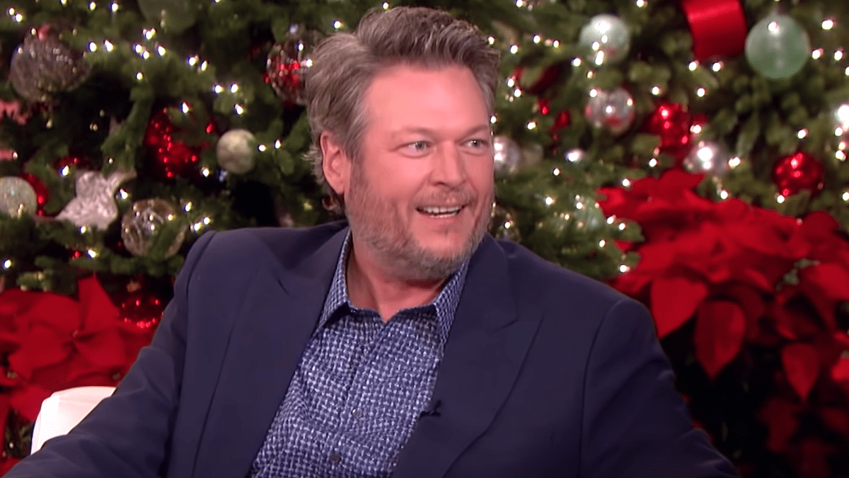 Blake Shelton talks on The Ellen Show.