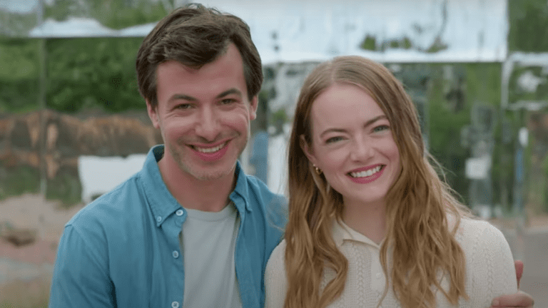 Nathan Fielder and Emma Stone in The Curse