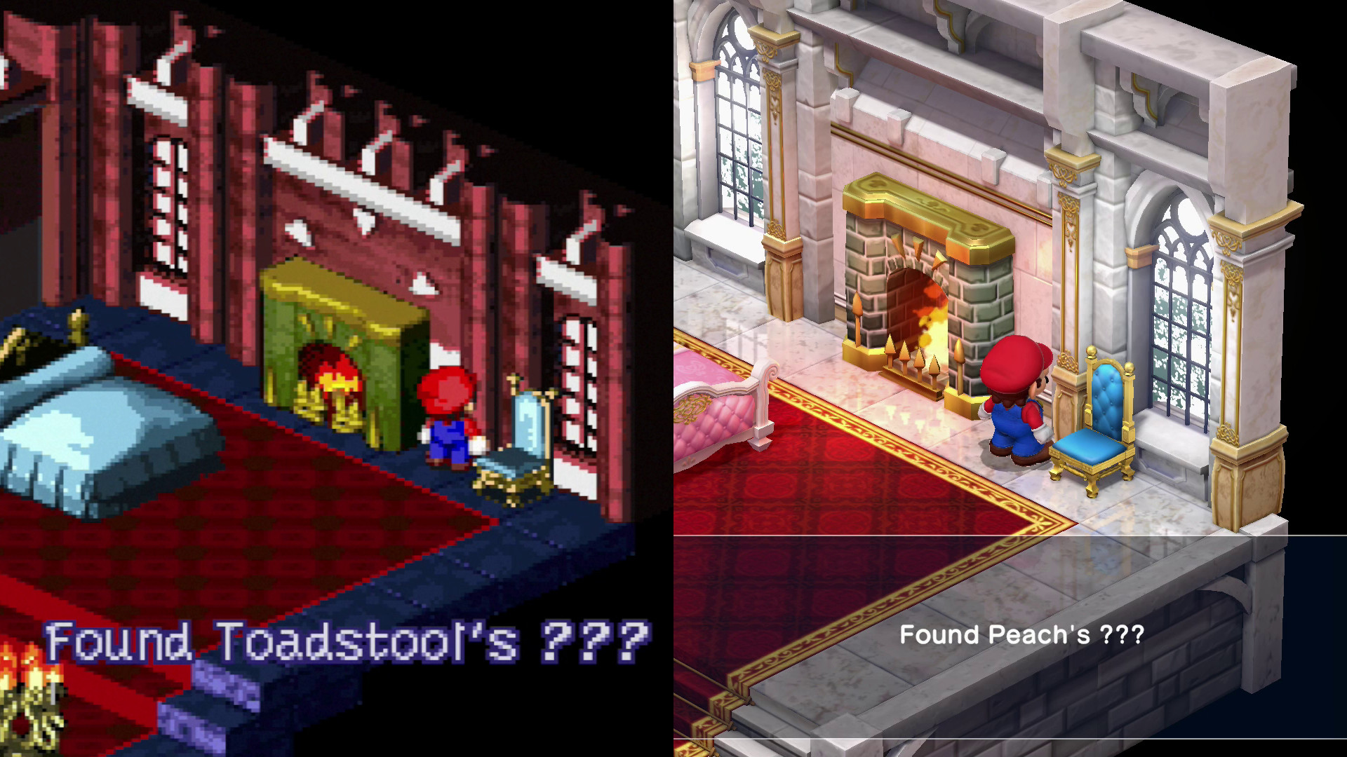 Comparaison Super Mario RPG