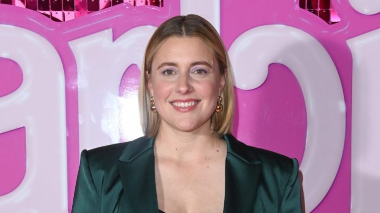 LONDON, ENGLAND - JULY 13: Greta Gerwig attends a photocall on July 13, 2023 in London, England. (Photo by Stuart C. Wilson/Getty Images for Warner Bros. )