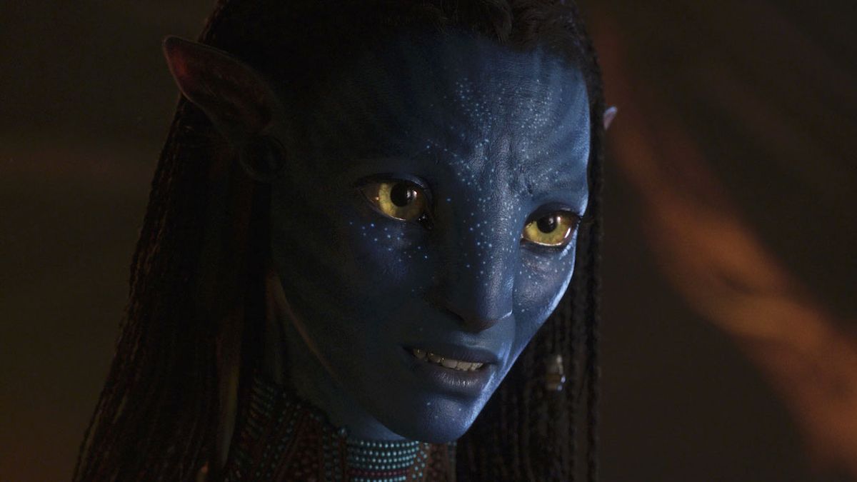 Zoe Saldana as Neytiri in Avatar: The Way of Water