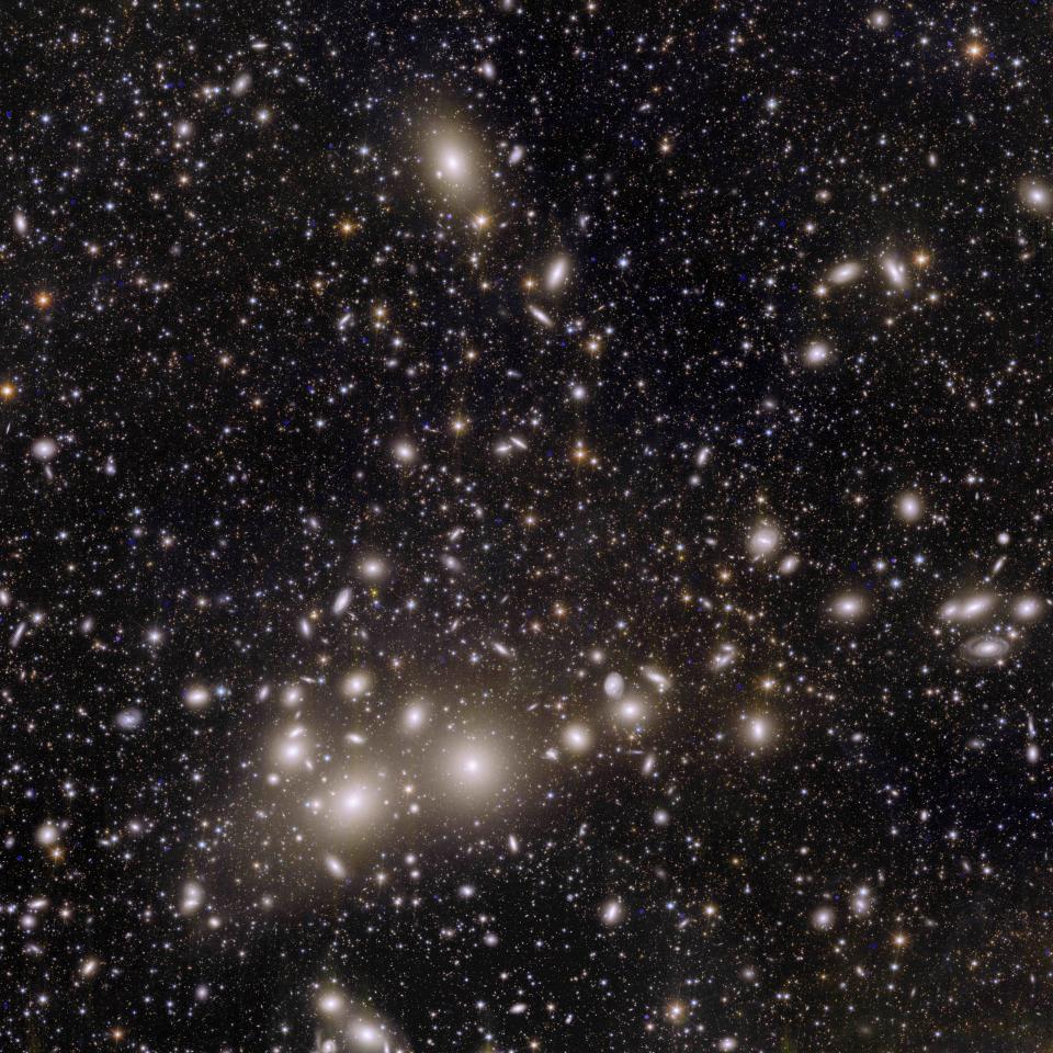 Amas de galaxies de Persée vu par la sonde spatiale Euclide