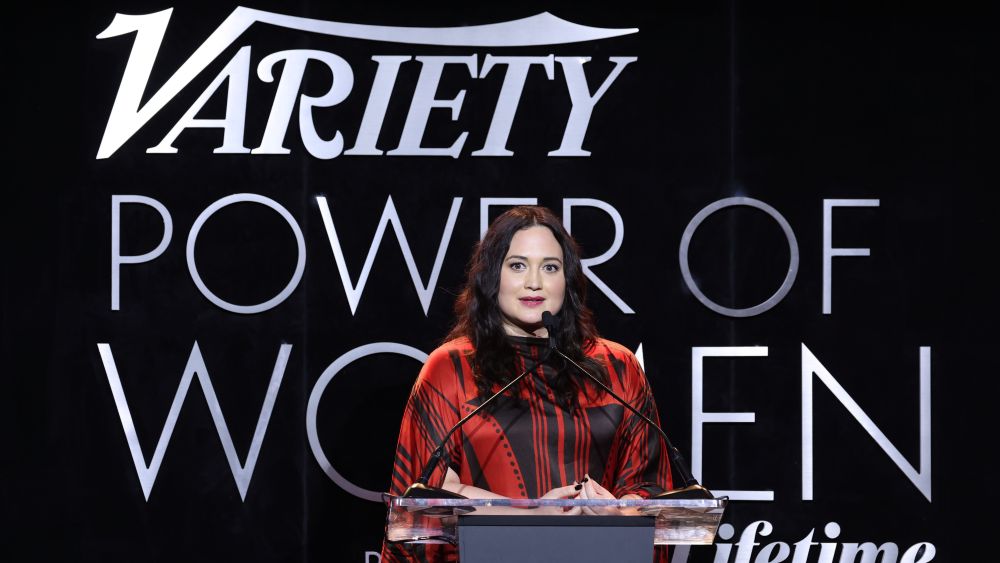 LOS ANGELES, CALIFORNIA - NOVEMBER 16: Honoree Lily Gladstone speaks onstage during Variety Power of Women Los Angeles presented by Lifetime at Mother Wolf on November 16, 2023 in Los Angeles, California. (Photo by Amy Sussman/Variety via Getty Images)