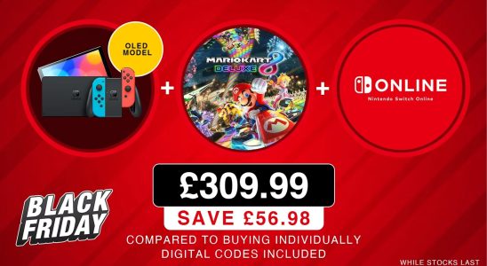 L'offre Nintendo UK Black Friday propose un Switch OLED avec Mario Kart 8 Deluxe pour 57 £ de réduction