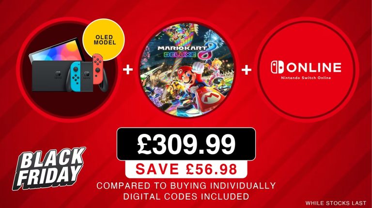 L'offre Nintendo UK Black Friday propose un Switch OLED avec Mario Kart 8 Deluxe pour 57 £ de réduction
