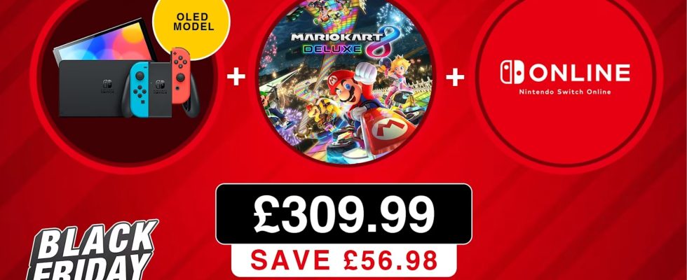 L'offre Nintendo UK Black Friday propose un Switch OLED avec Mario Kart 8 Deluxe pour 57 £ de réduction