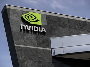 Siège social de Nvidia à Santa Clara, en Californie.  Le fabricant de puces a dépassé les estimations moyennes des analystes dans son dernier rapport trimestriel, mais les investisseurs s'attendaient à davantage.