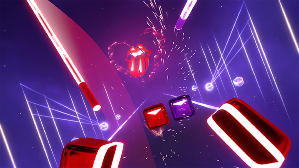 Capture d'écran de Beat Saber des Rolling Stones