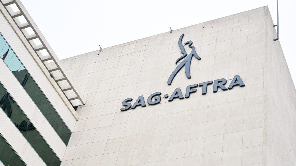 A view of the SAG-AFTRA building on Wilshire Blvd in Los Angeles, California on September 25, 2023.