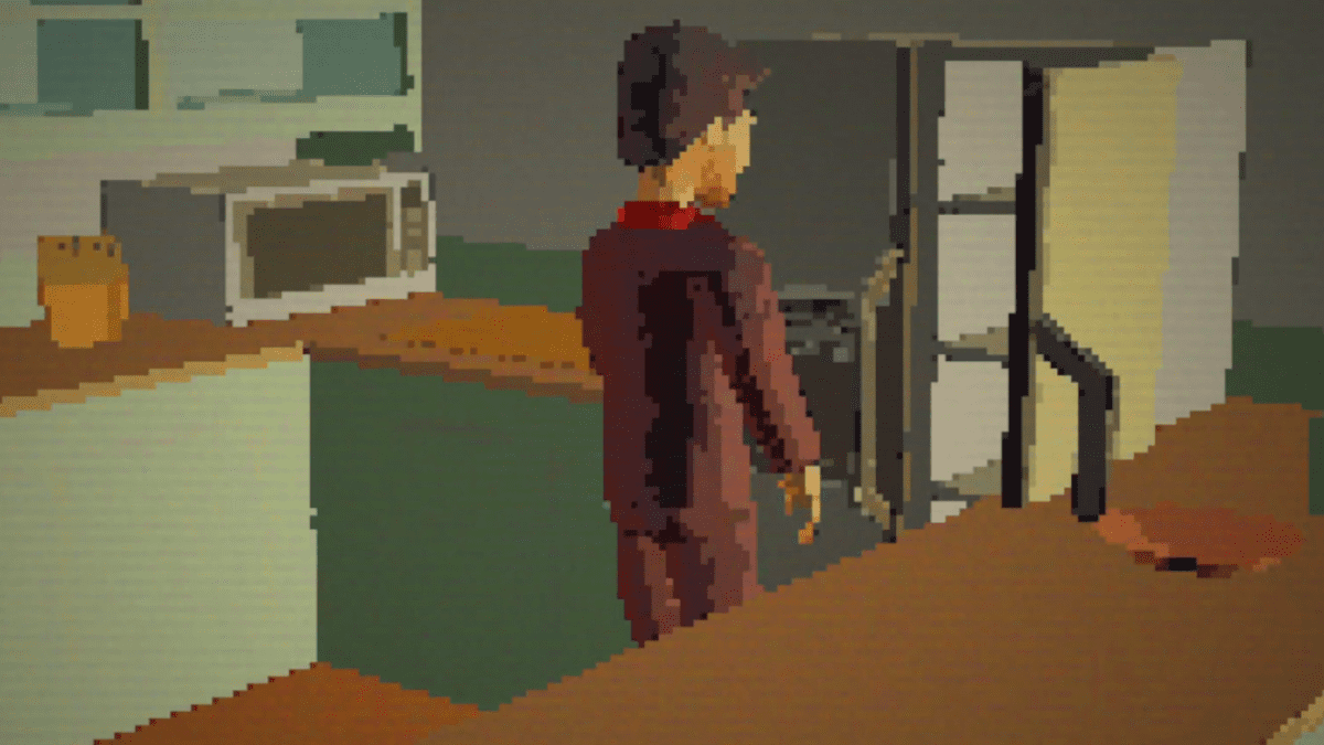 A screenshot from Nothing, Forever, a procedurally-generated Seinfeldlike by Mismatch Media.