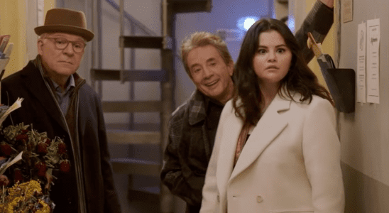 Steve Martin, Martin Short, and Selena Gomez in Only Murders in the Building