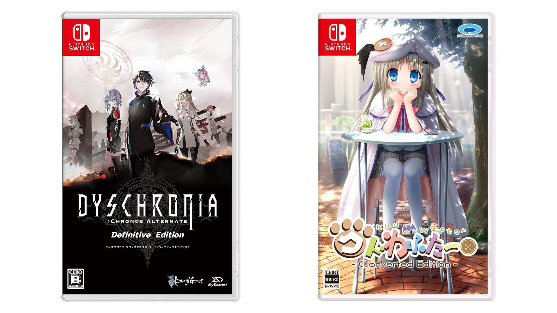 Sorties de jeux japonais de cette semaine : DYSCHRONIA : Chronos Alternate Definitive Edition, Kud Wafter : Converted Edition, plus    
