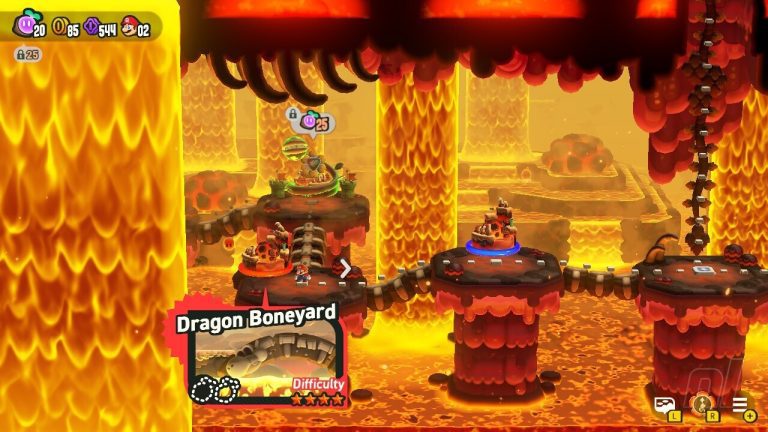 Super Mario Bros. Wonder: World 6 - Dragon Boneyard
