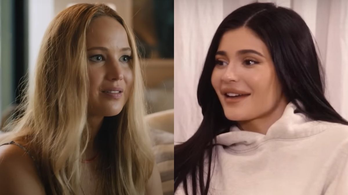 Jennifer Lawrence in No Hard Feelings and Kylie Jenner on The Kardashians.