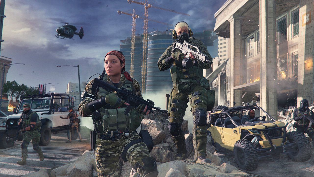 Call of Duty: MW3. A picture of two soldiers standing ready.