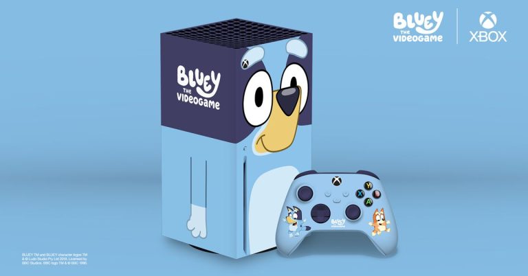 Voici la Bluey Xbox
